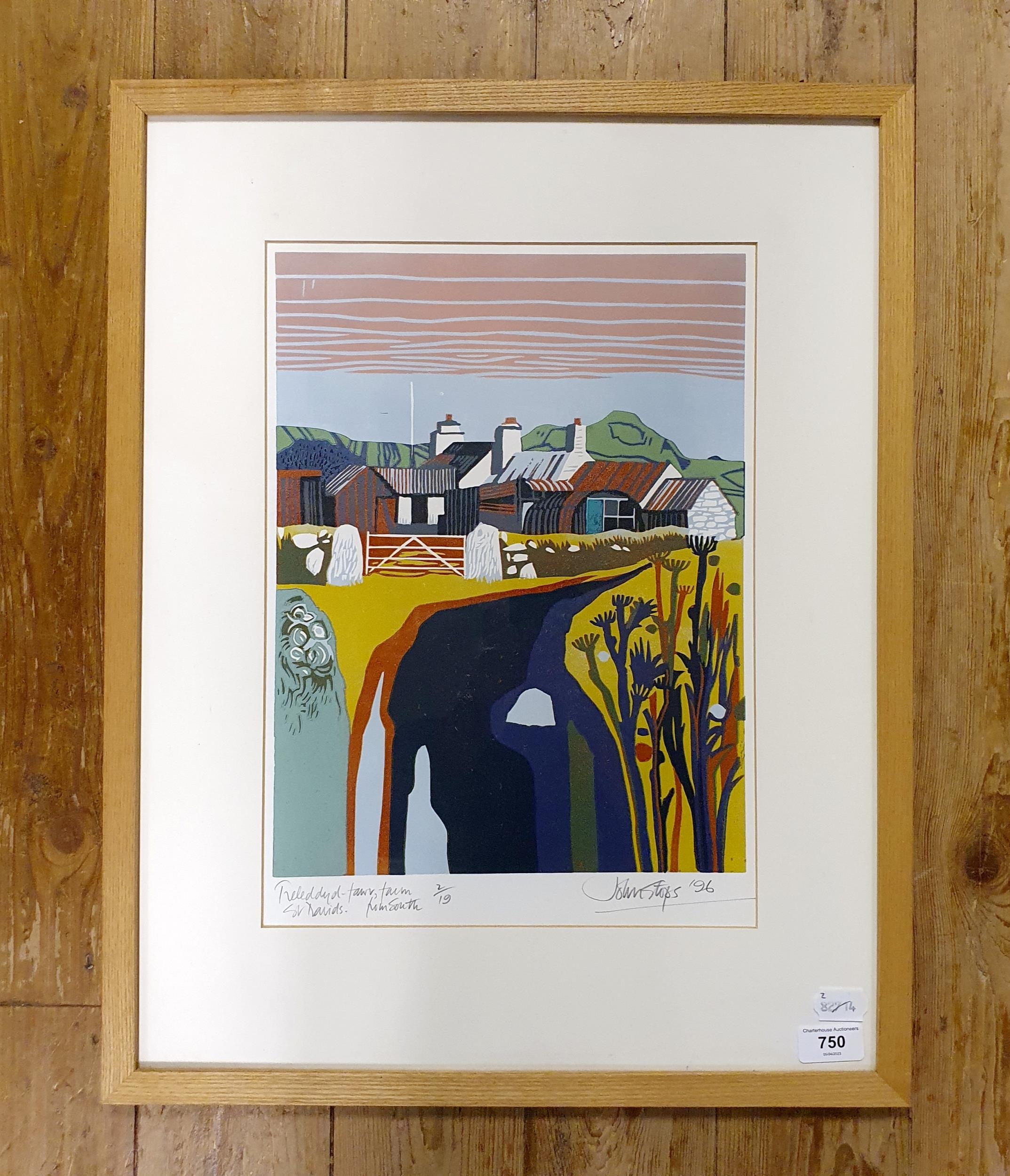 John Stops (British 1925-2002), limited edition print, 2/19, signed and dated '96, 40 x 28 cm - Image 2 of 2