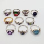 Assorted dress rings