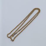 An 9ct gold necklace, Provenance: From a large single owner collection of jewellery consigned from a