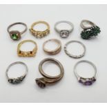 Assorted dress rings