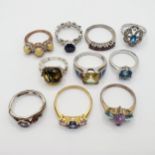 Assorted dress rings