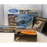A Scalextric Escort XR3i racing set, and assorted other Scalextric items (5) Untested