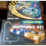 A Scalextric Beetle Cup set, boxed, and another, Endurance GT1 set, boxed (2) Untested, not checked,