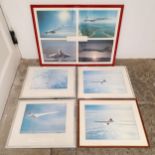 Photographic print of Concorde, 30 x 40 cm, and four others (5) Provenance: Part of a small single