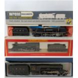 A Wrenn OO gauge 4-6-2 locomotive and tender, No. W2227, a Hornby OO gauge 4-6-0 locomotive and