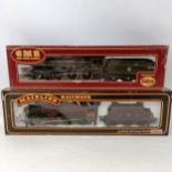 A Mainline Railways OO gauge 4-6-0 locomotive and tender, No. 37-057, and a GMR OO gauge 4-6-0