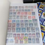 Assorted world stamps, in three albums Provenance: Sold on behalf of Tenovus Cancer Care, Sherborne