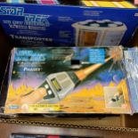 A Star Trek The Next Generation Transporter, No 6104, a Medical Tricorder mini playset, a Dr McCoy's