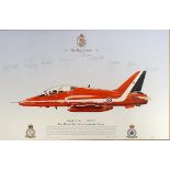 Assorted limited edition Red Arrows prints, signed by the pilots, 29 x 43 cm (13) Provenance: Part