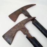 An ARP escape/rescue axe, stamped Chillington to the head, with remains of the rubber handle, and