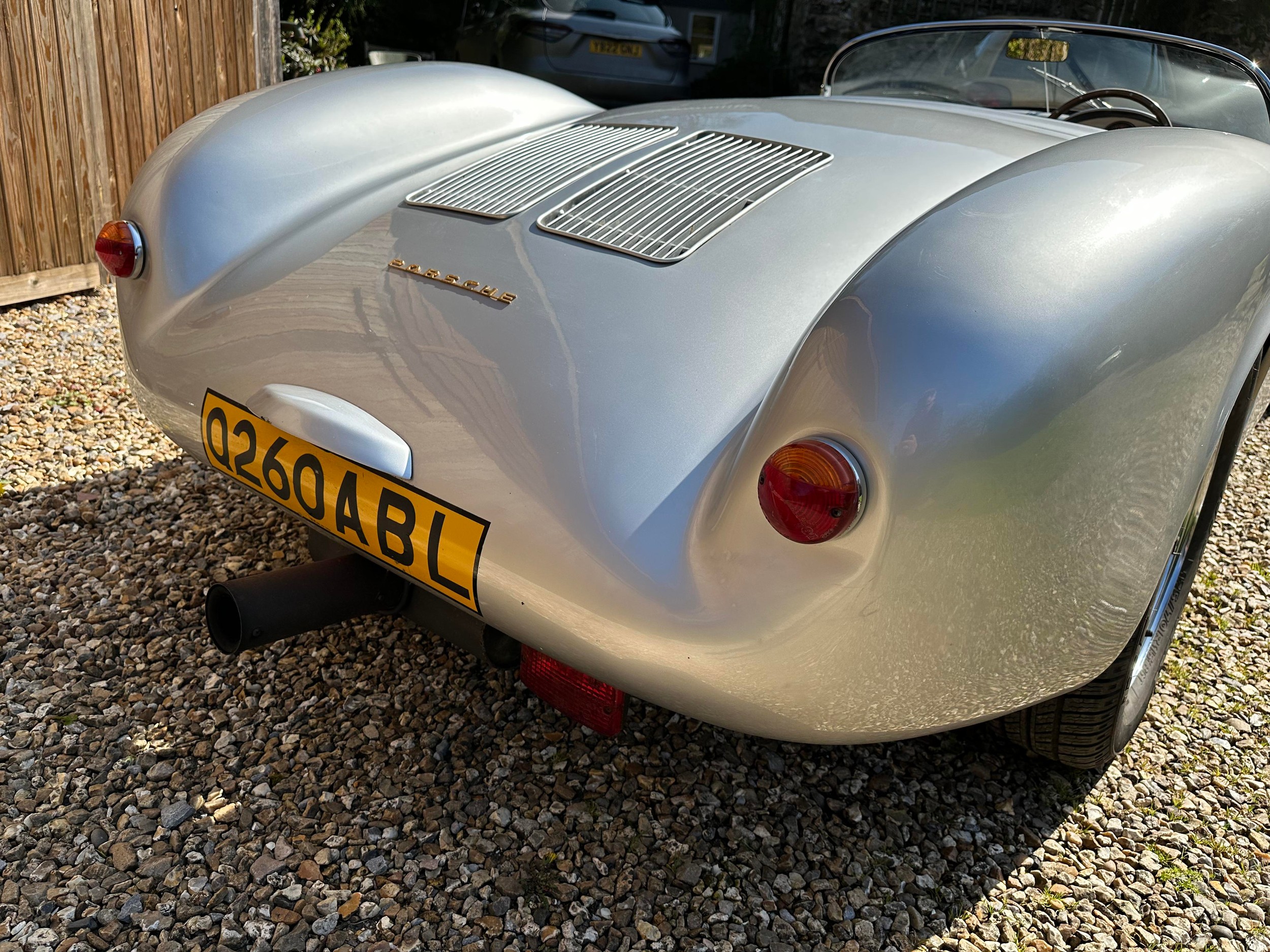 1996 TRAC Technic Porsche 550 Spyder Replica Registration Number Q260 ABL Metallic silver with a - Image 15 of 65