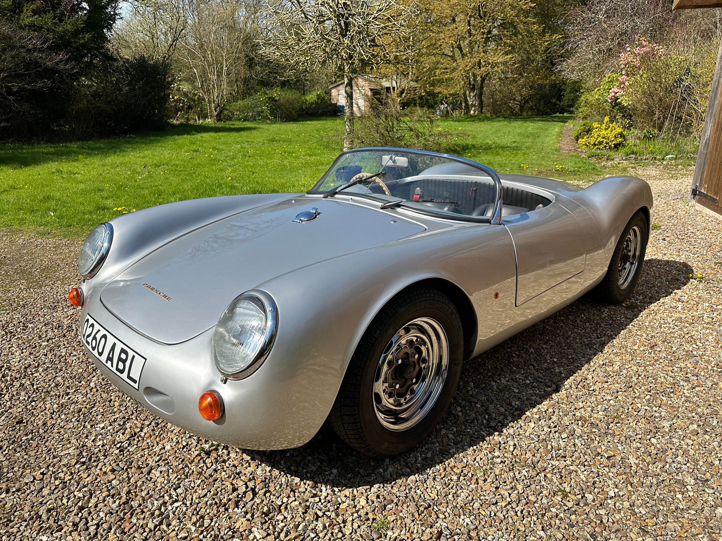 1996 TRAC Technic Porsche 550 Spyder Replica Registration Number Q260 ABL Metallic silver with a - Image 8 of 65