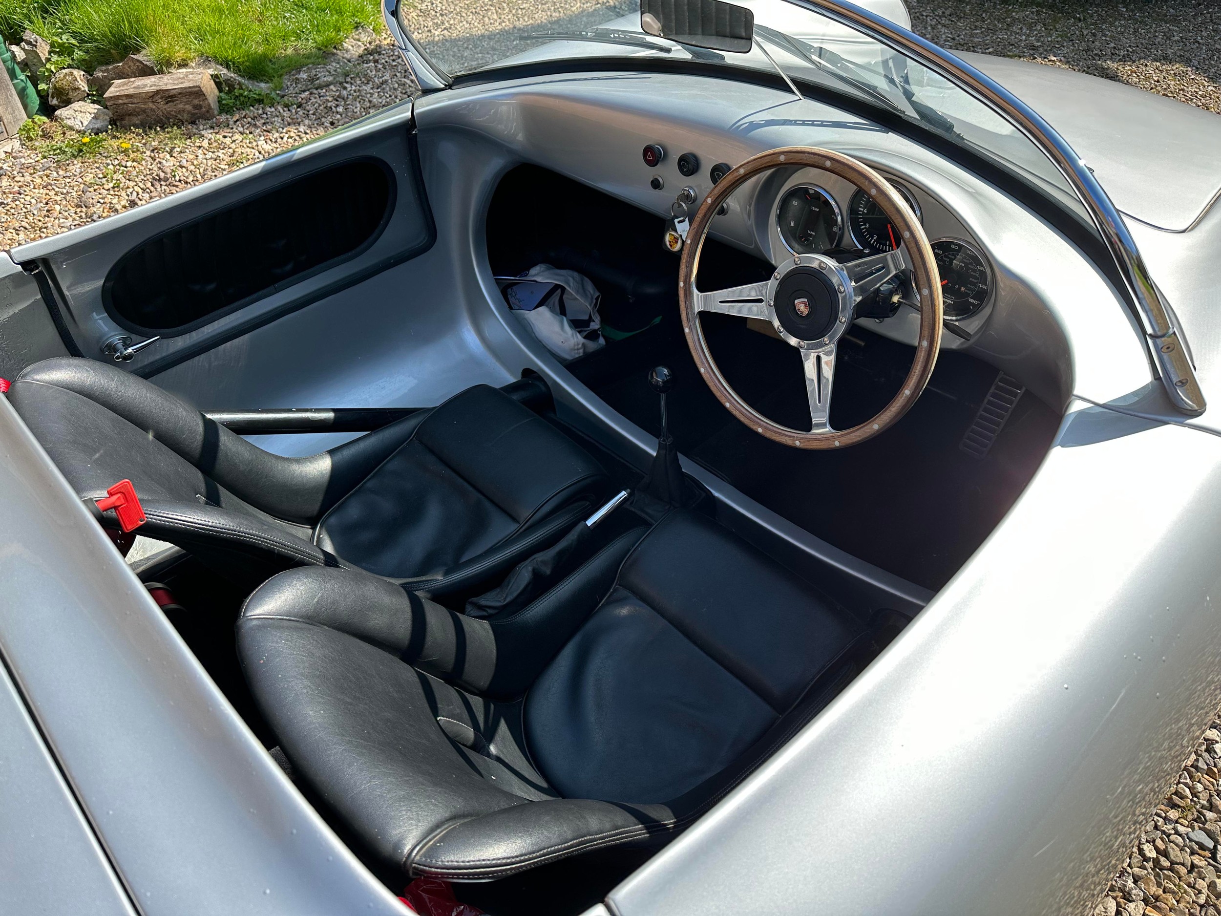 1996 TRAC Technic Porsche 550 Spyder Replica Registration Number Q260 ABL Metallic silver with a - Image 19 of 65