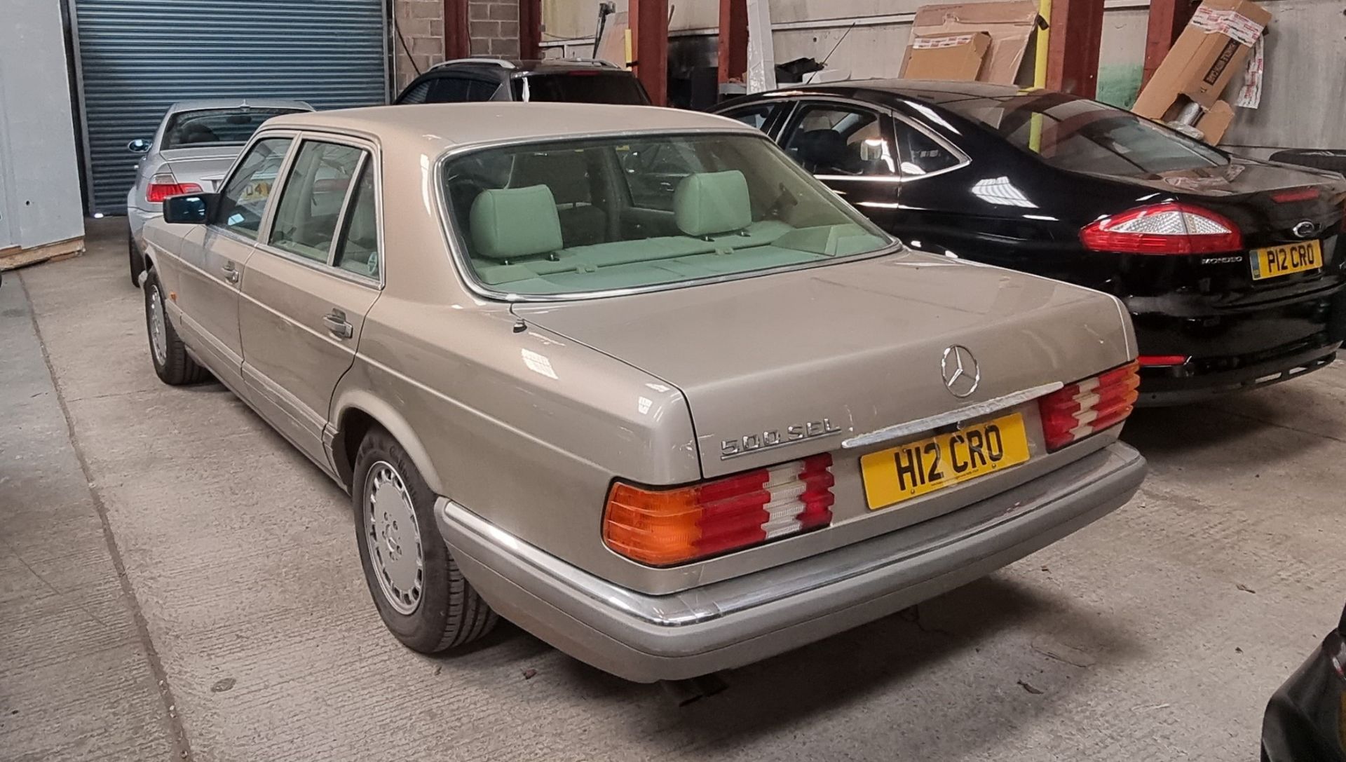1991 Mercedes-Benz 500 SEL W126 Registration number H12 CRO Smoke silver with a beige leather - Image 4 of 35