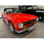 1974 Triumph TR6 Registration number RAU 606M Signal red with a black interior 64,000 recorded miles