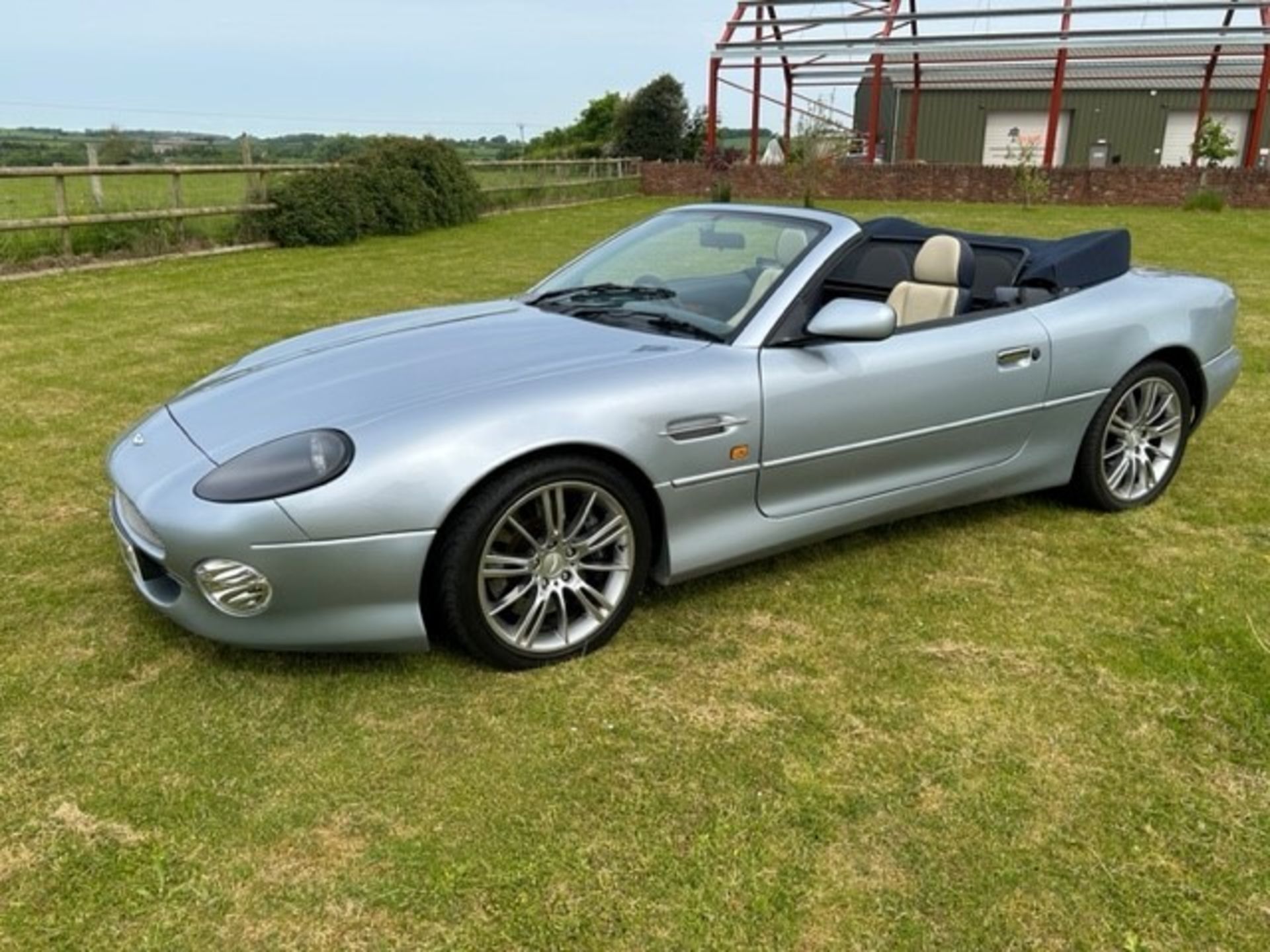 2000 Aston Martin DB7 Vantage Volante Registration number W867 UMO Light metallic blue with interior - Image 69 of 82