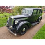 1939 Wolseley 14/60 Saloon Registration number FLL 407 Chassis number 314 3075 Engine number