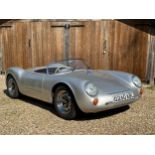 1996 TRAC Technic Porsche 550 Spyder Replica Registration Number Q260 ABL Metallic silver with a