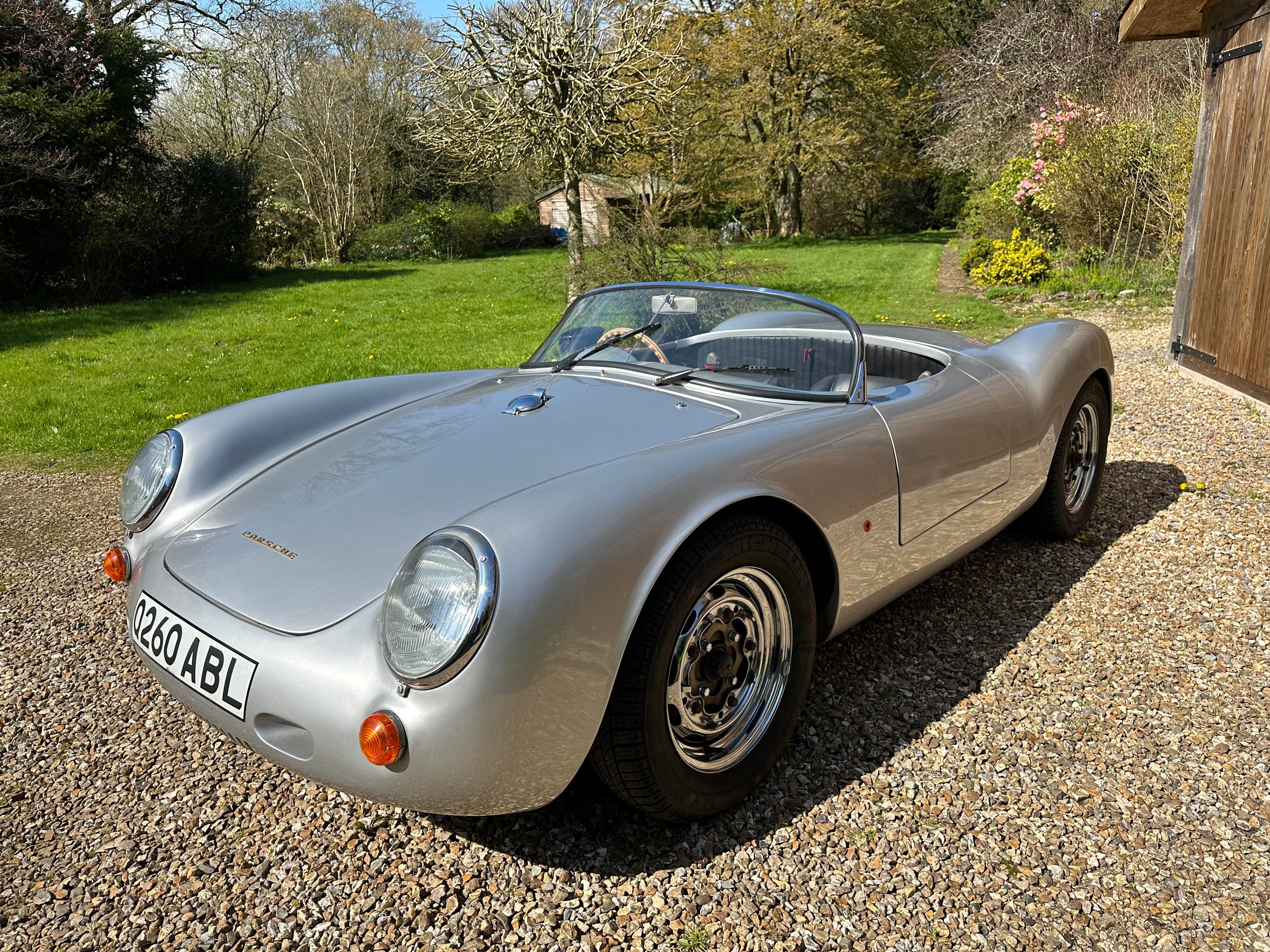 1996 TRAC Technic Porsche 550 Spyder Replica Registration Number Q260 ABL Metallic silver with a - Image 9 of 65