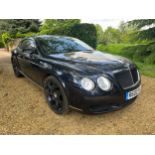 2004 Bentley Continental GT Registration number R600 PEL Dark metallic blue with a blue and tan