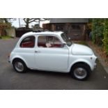 1971 Fiat 500F Registration number HUK 52J White with a white and red interior Left hand drive