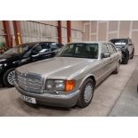 1991 Mercedes-Benz 500 SEL W126 Registration number H12 CRO Smoke silver with a beige leather