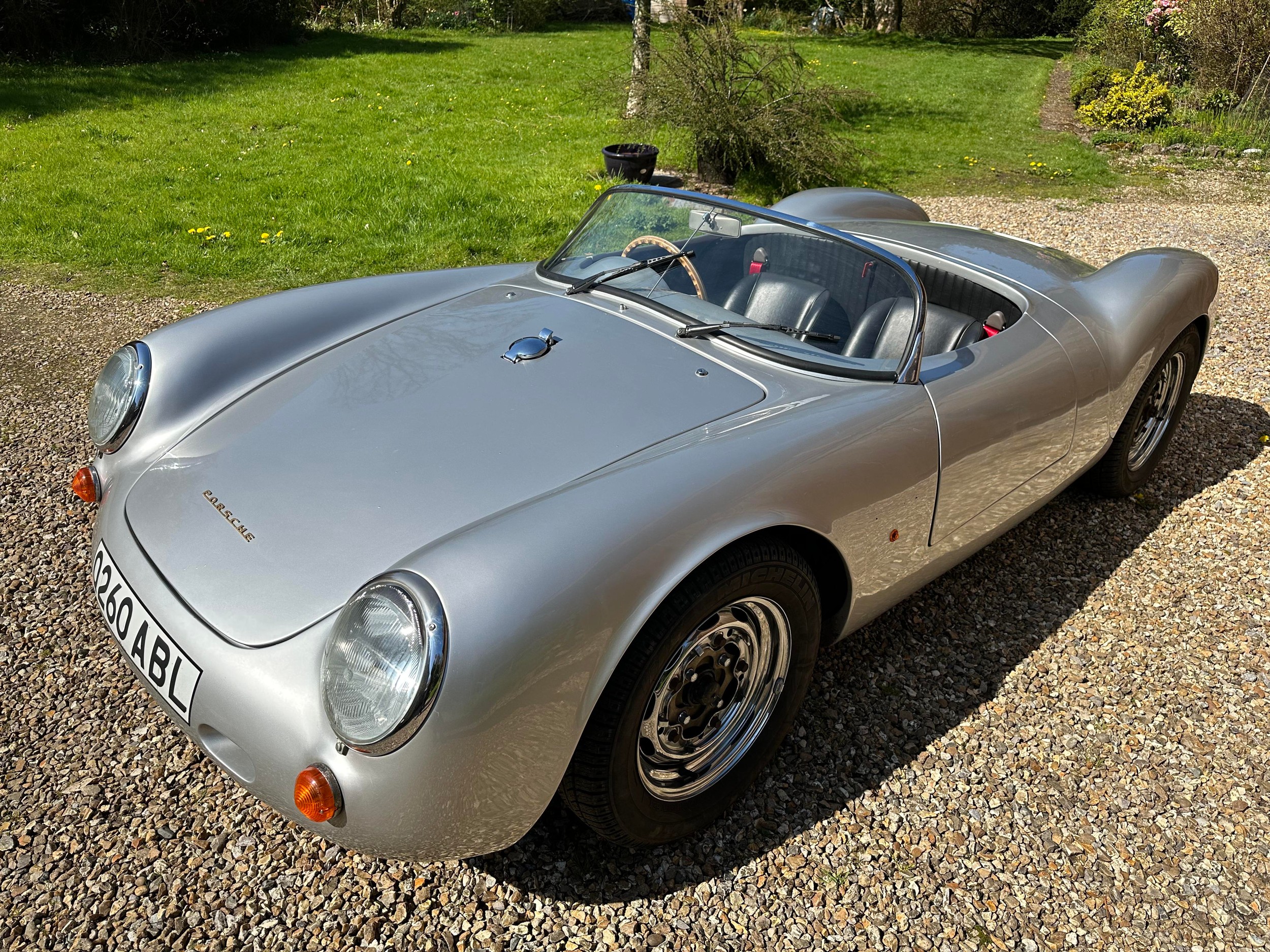 1996 TRAC Technic Porsche 550 Spyder Replica Registration Number Q260 ABL Metallic silver with a - Image 11 of 65