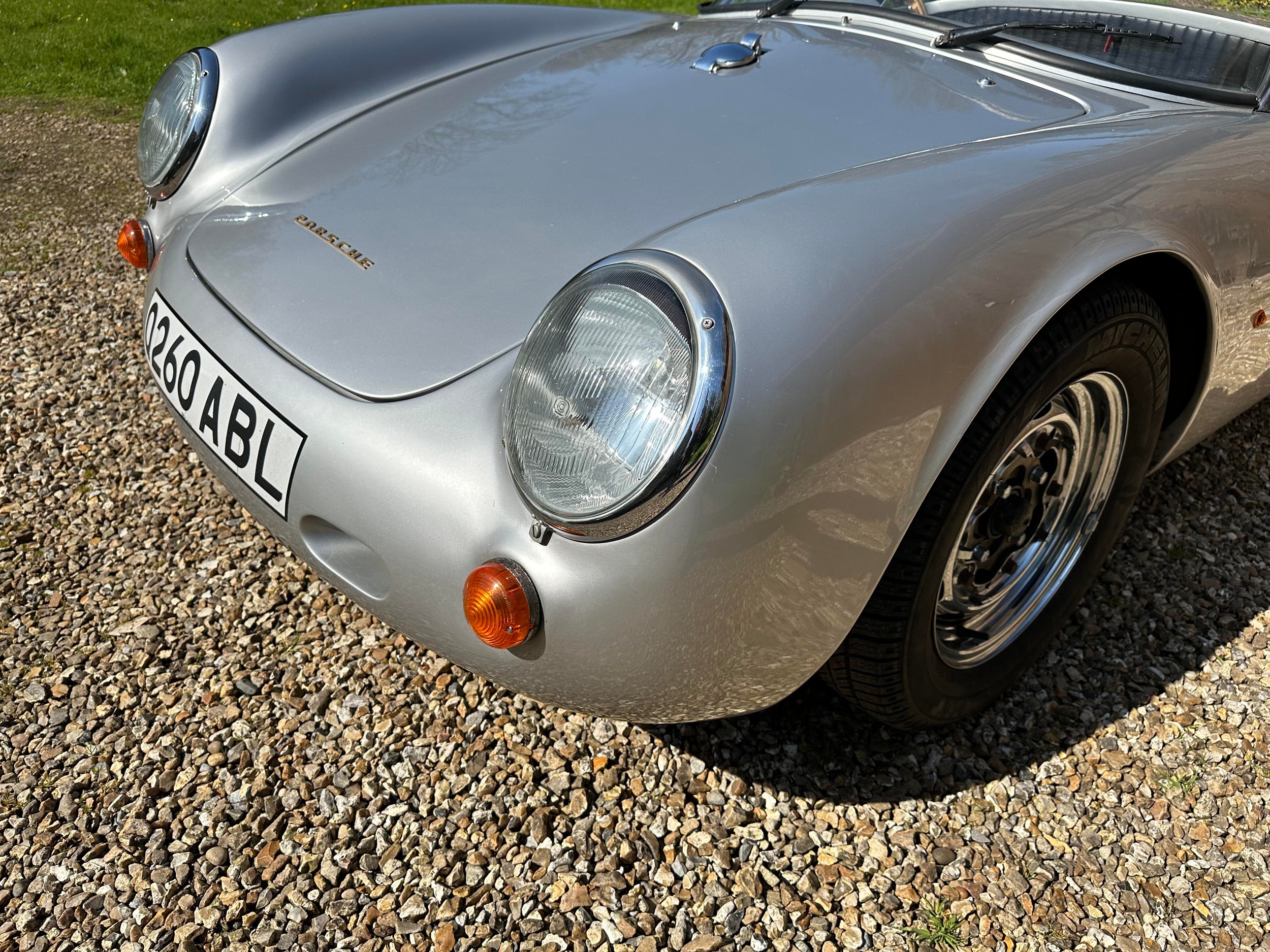 1996 TRAC Technic Porsche 550 Spyder Replica Registration Number Q260 ABL Metallic silver with a - Image 12 of 65