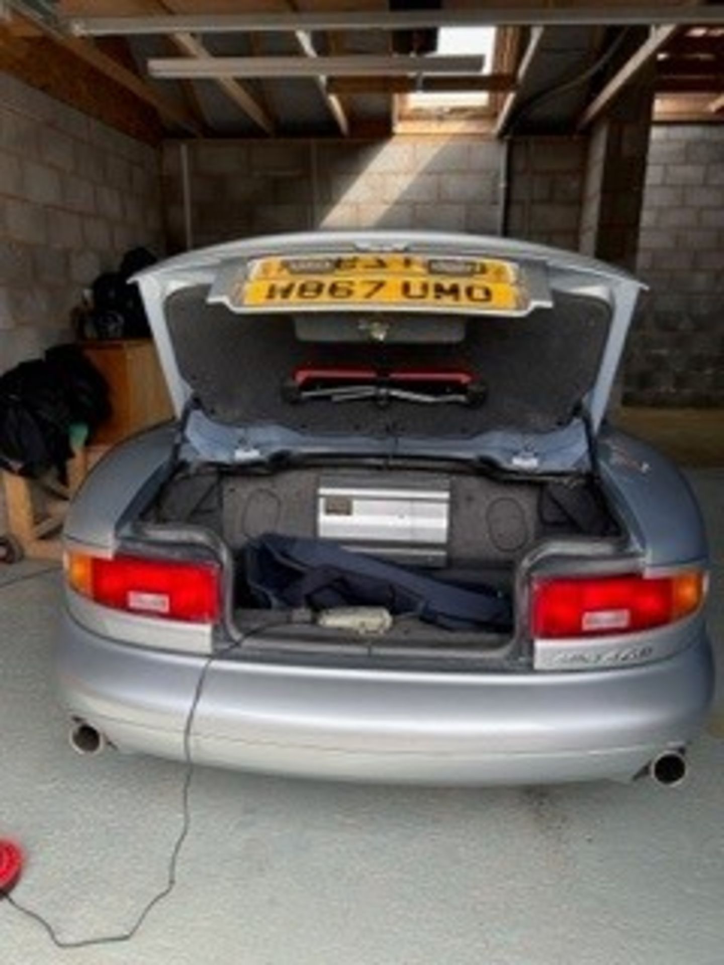 2000 Aston Martin DB7 Vantage Volante Registration number W867 UMO Light metallic blue with interior - Image 17 of 82