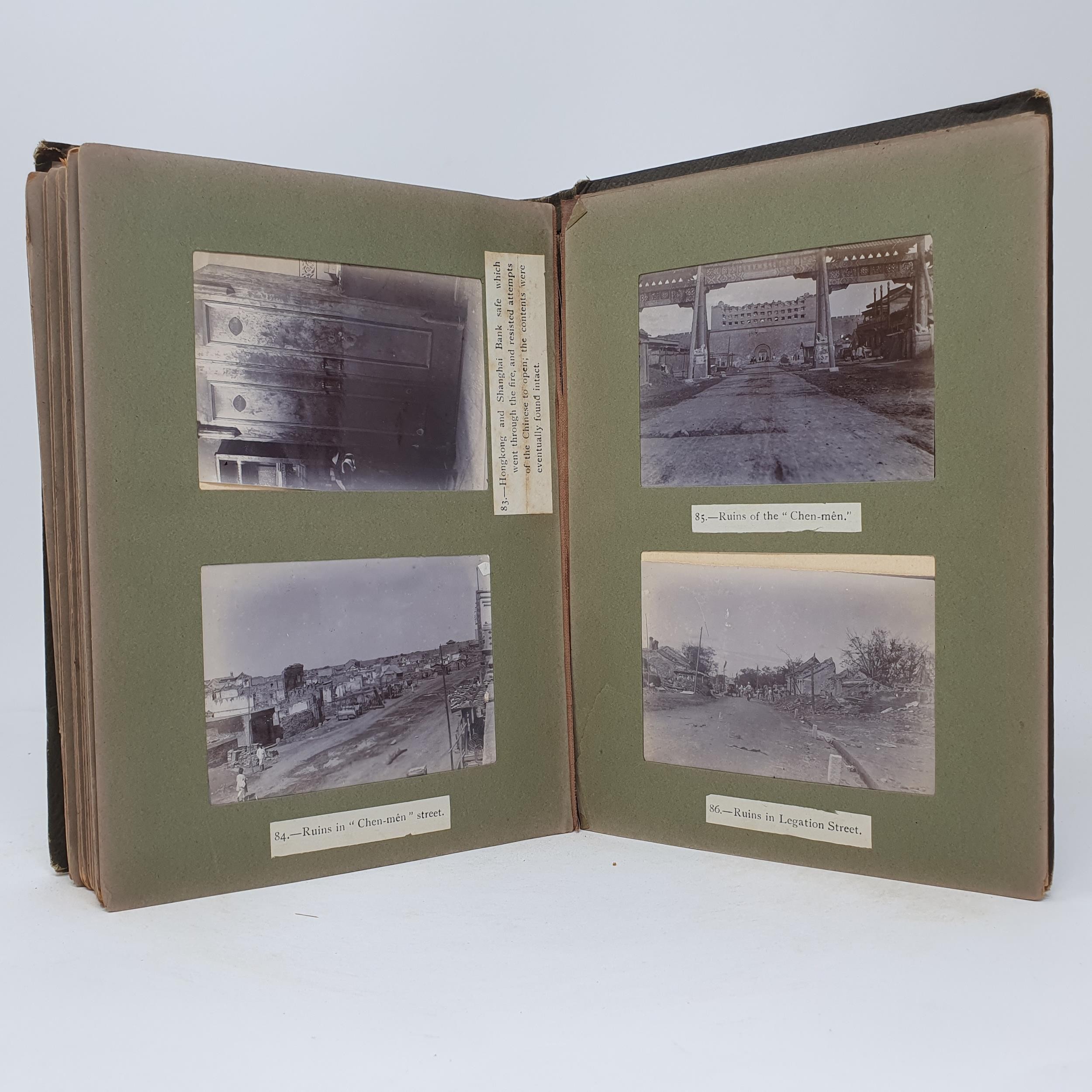 An unusual photograph album, mostly relating to the Boxer Rebellion (1899-1901), mainly with - Image 24 of 28