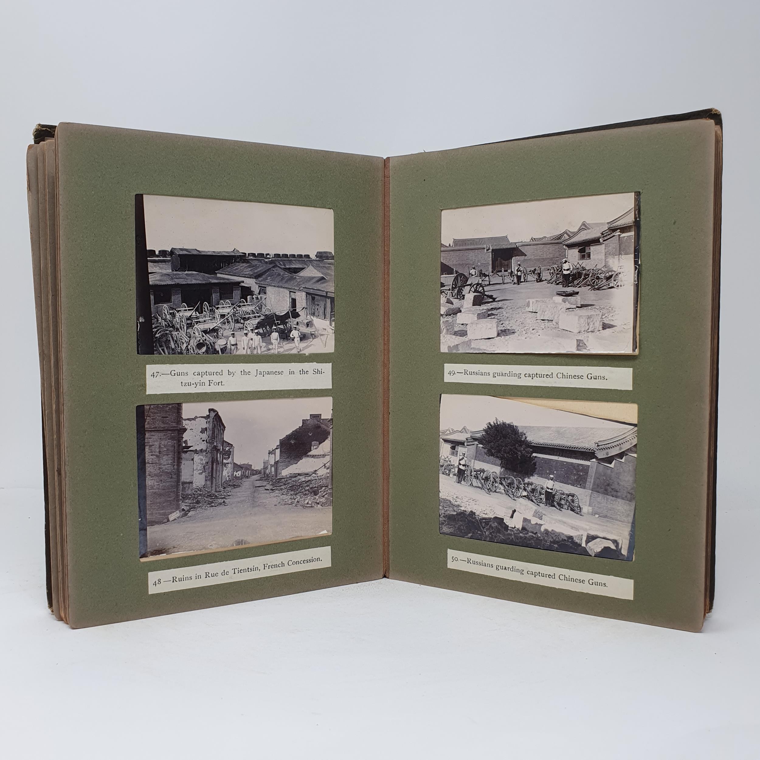 An unusual photograph album, mostly relating to the Boxer Rebellion (1899-1901), mainly with - Image 15 of 28