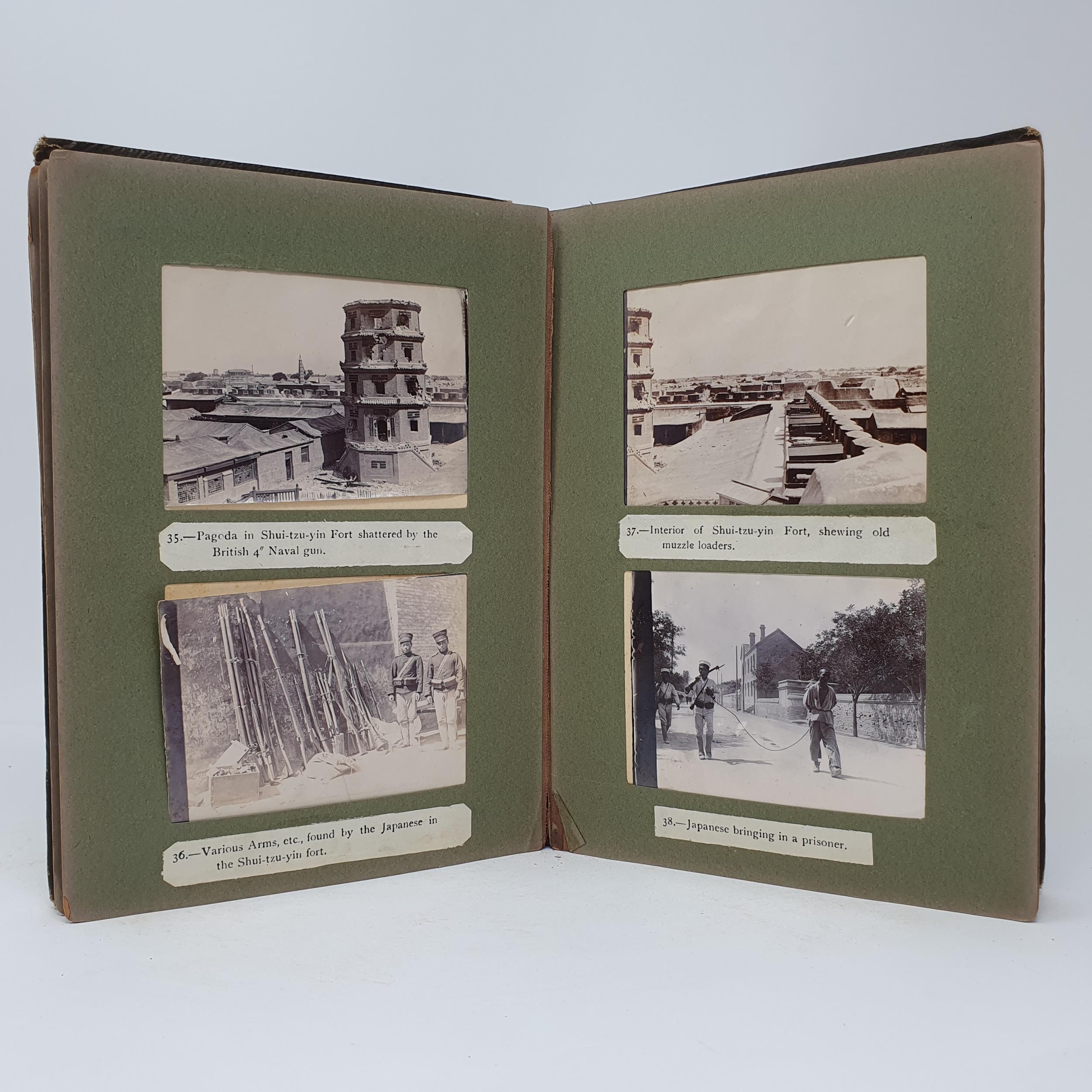 An unusual photograph album, mostly relating to the Boxer Rebellion (1899-1901), mainly with - Image 12 of 28