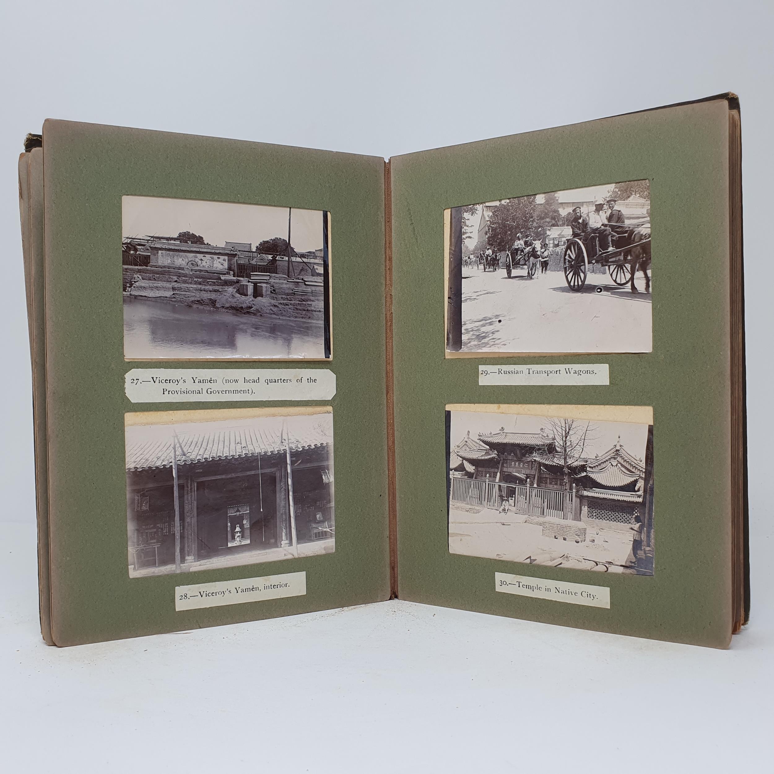 An unusual photograph album, mostly relating to the Boxer Rebellion (1899-1901), mainly with - Image 10 of 28