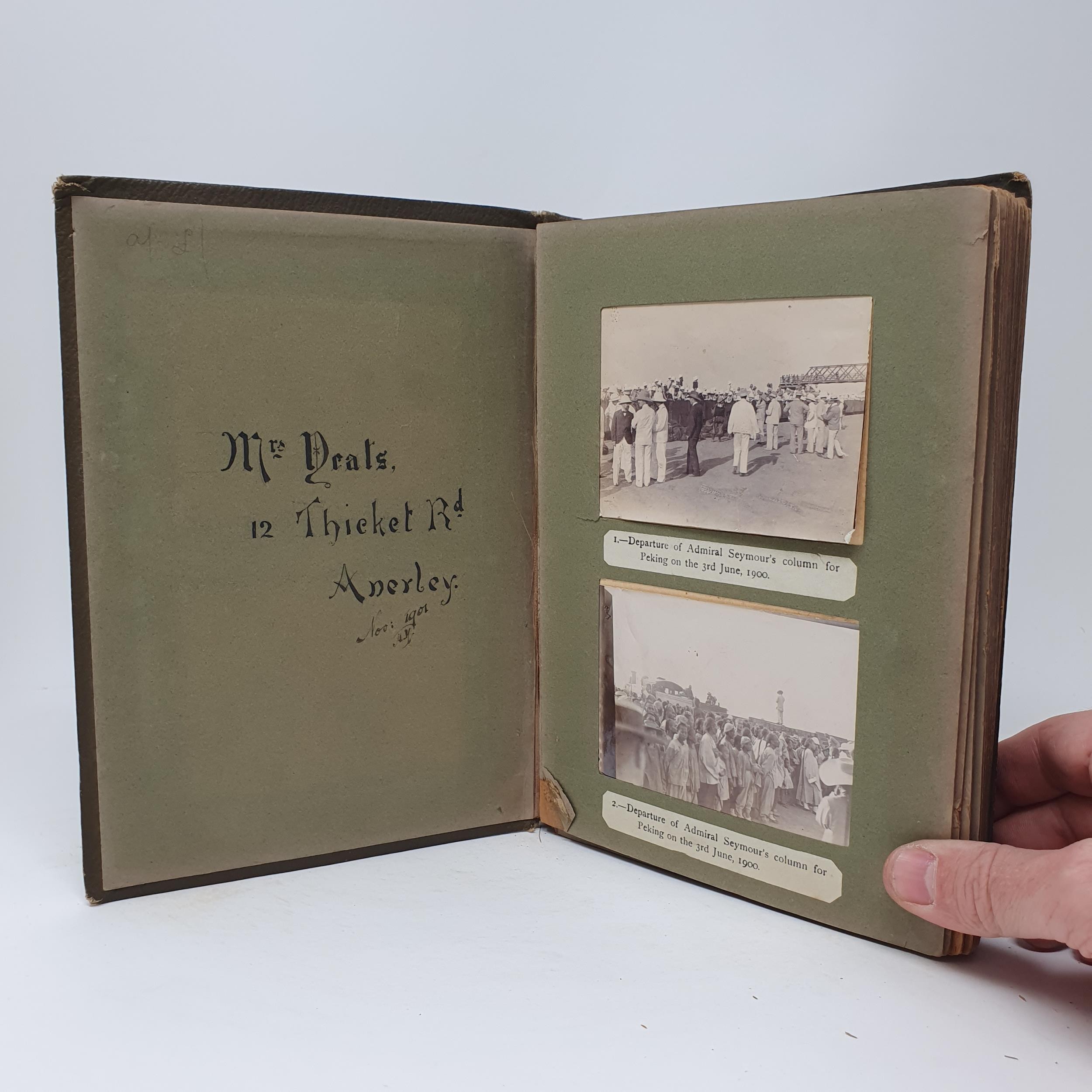 An unusual photograph album, mostly relating to the Boxer Rebellion (1899-1901), mainly with - Image 3 of 28