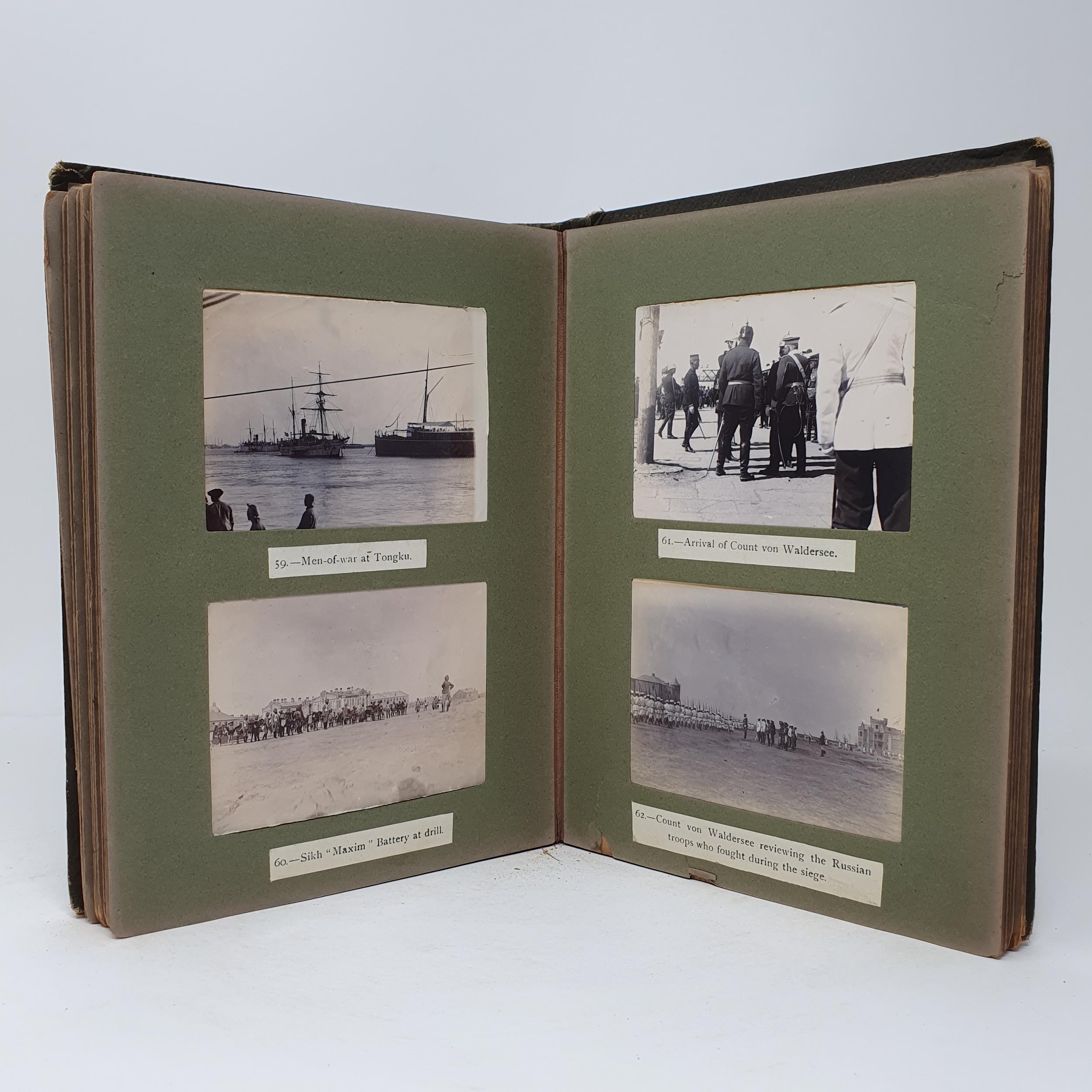 An unusual photograph album, mostly relating to the Boxer Rebellion (1899-1901), mainly with - Image 18 of 28