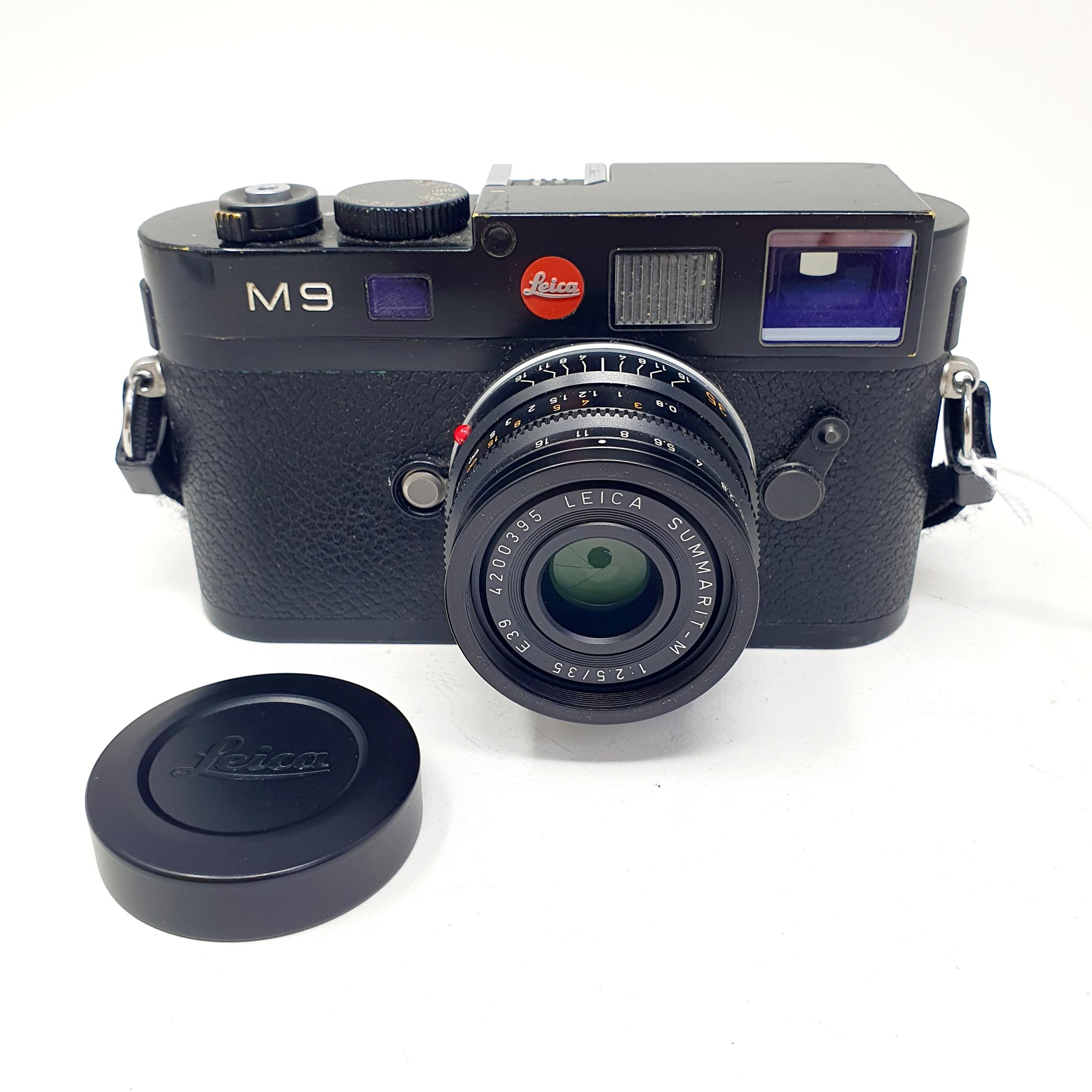 A Leica M9 camera, No. 3804255, with a Summarit -M1:2.5/35 lens, No.4200395 Provenance: From a