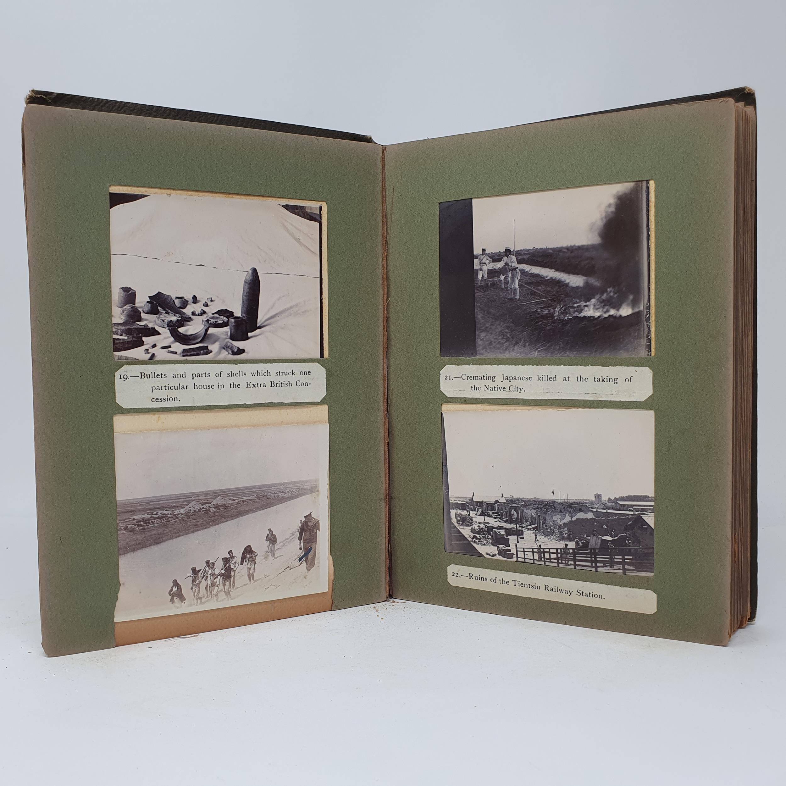 An unusual photograph album, mostly relating to the Boxer Rebellion (1899-1901), mainly with - Image 8 of 28