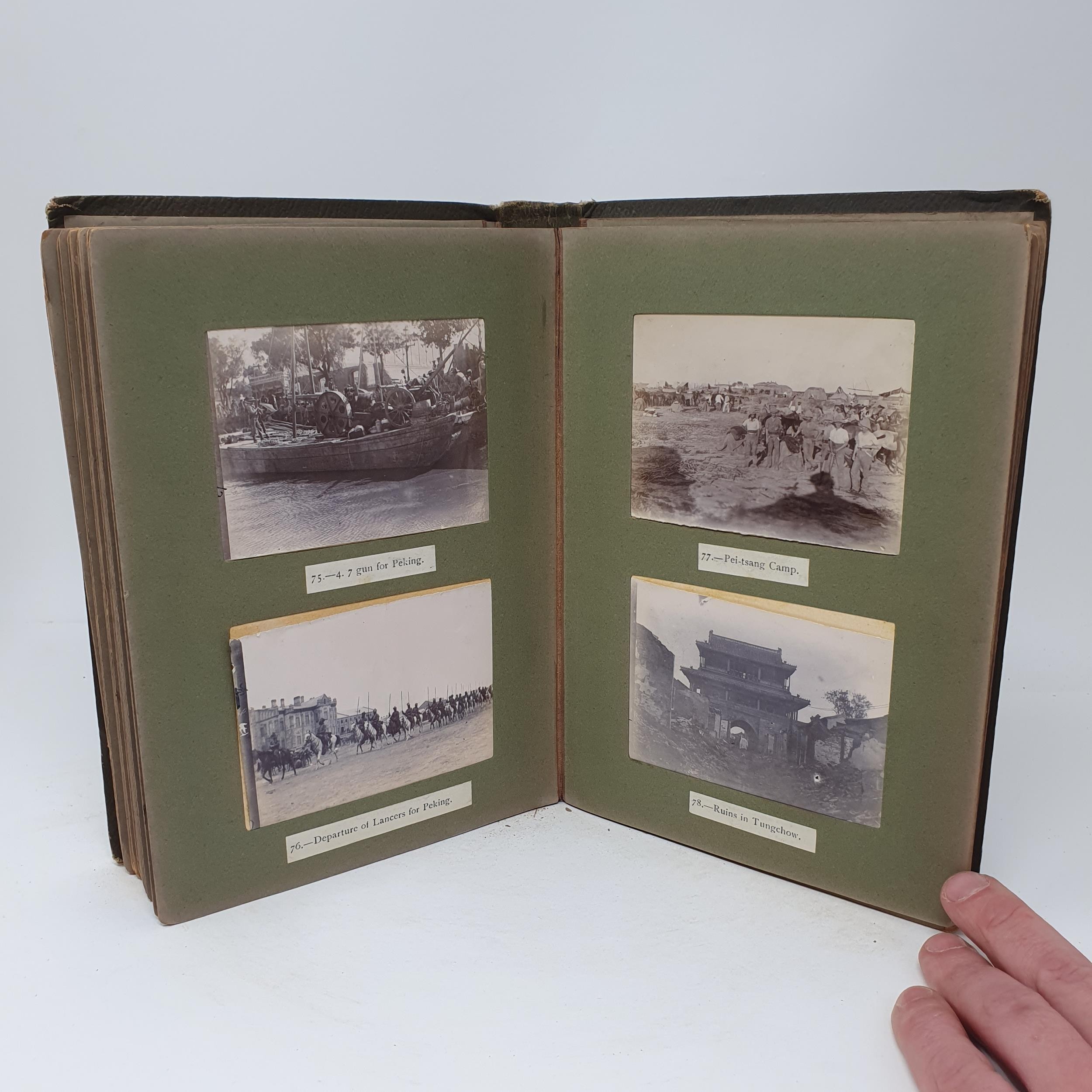 An unusual photograph album, mostly relating to the Boxer Rebellion (1899-1901), mainly with - Image 22 of 28