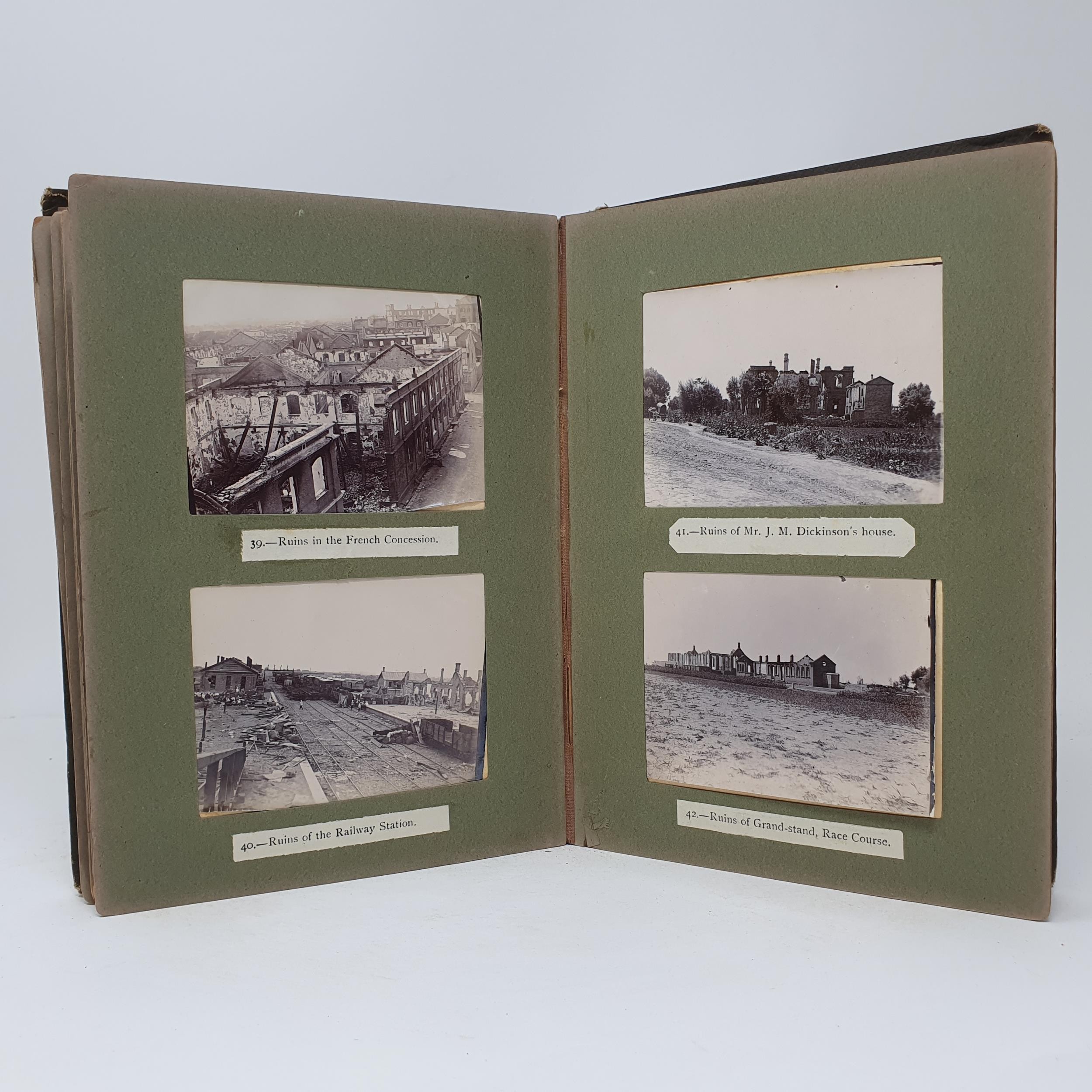 An unusual photograph album, mostly relating to the Boxer Rebellion (1899-1901), mainly with - Image 13 of 28