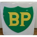 A large plastic BP forecourt sign, one side only, 89 cm wide