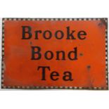 A Brooke Bond Tea enamel sign, 51 x 76 cm Some chipping and rusting - see images