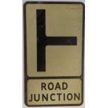 A road sign, Road Junction, 53.5 x 30.5 cm