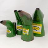 Four Duckham's oil pourers, the largest 27 cm high (4)