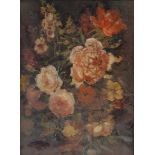 20th century, English school, still life of flowers, oil on board, 34 x 26 cm Could do with a clean,
