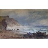 Late 19th century, English school, coastal scene, watercolour, 34 x 54 cm Overall condition good, no