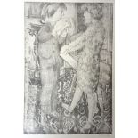 Stanley Spencer (British 1891-1959), Stan and Mart Drawing Each Other, limited edition print, 51/75,