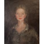 Early 20th century, English school, portrait of a young woman, oil on canvas board, 60 x 48 cm