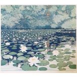 Greenwood, lilies, limited edition print, 152/250, signed in pencil, 46 x 50 cm Overall condition