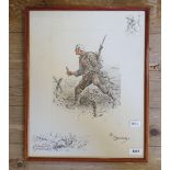 A Snaffles print, The Canadian, 44 x 34 cm Light foxing, slight variation of colour, no blindstamp