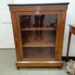 A late 19th/early 20th century rosewood pier cabinet, 80 cm wide